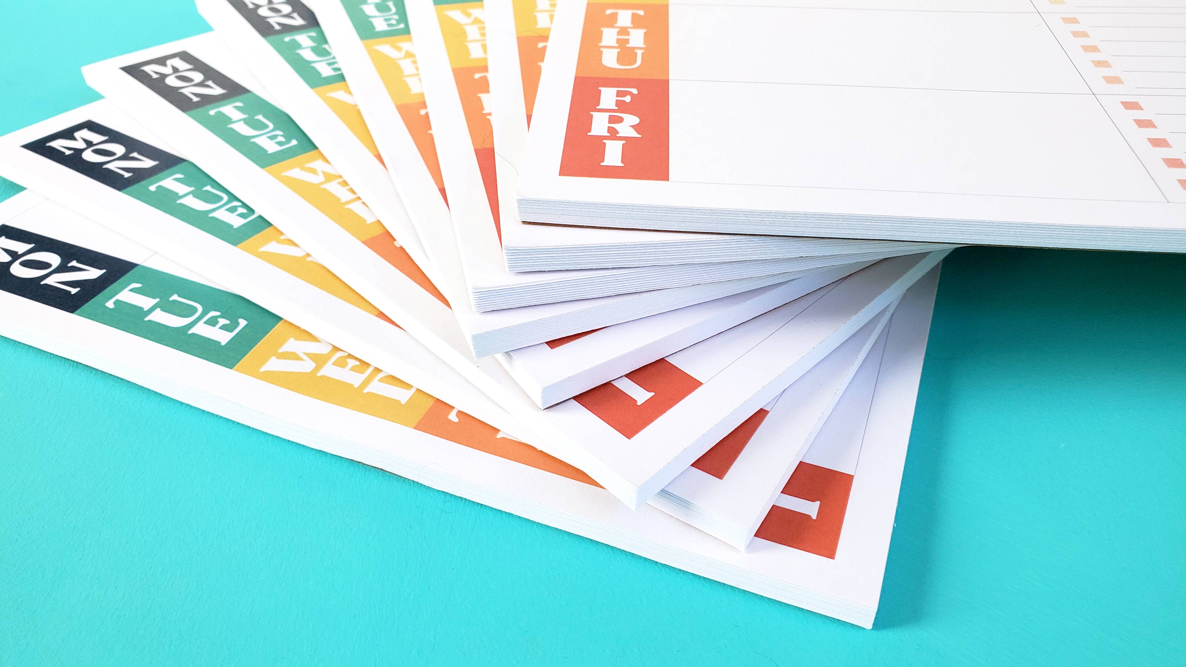 Lucky Dog Design Co. - Wholesale Planner - Color Block Weekly Planner Pad1