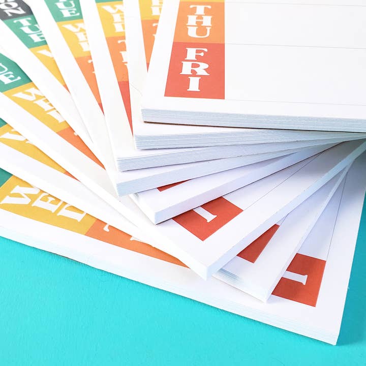Lucky Dog Design Co. - Wholesale Planner - Color Block Weekly Planner Pad1