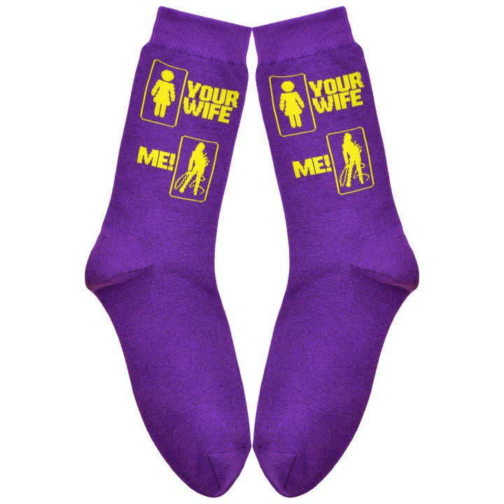 Calcetín para adultos de la marca Your Wife, talla M, modelo One Hit Wonders para venta al por mayor de Boogie Toes