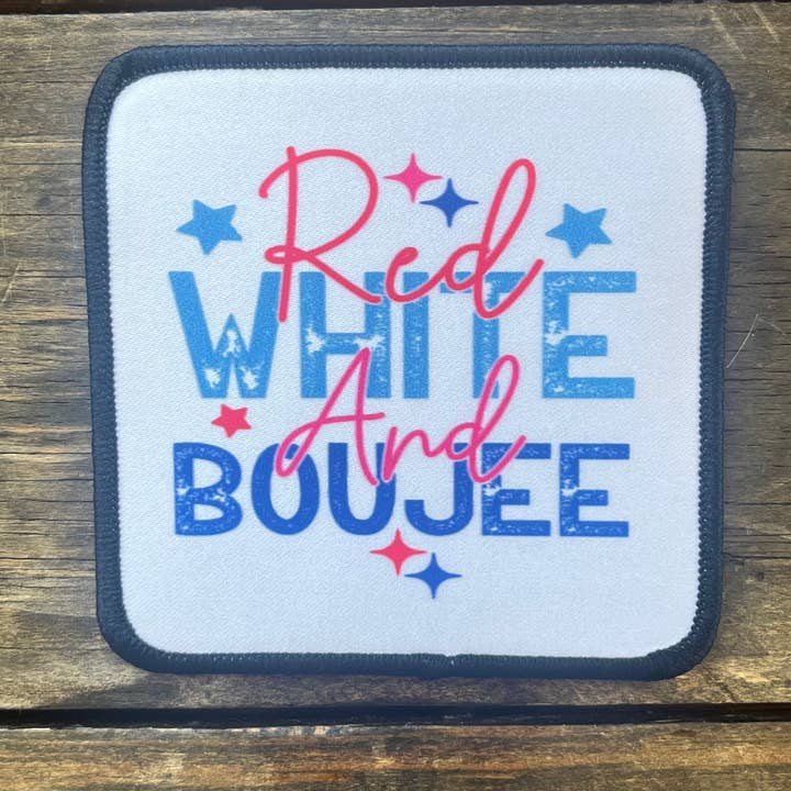 Ellie Jean Designs – wholesale Lapp – Patch - röd, vit och boujee0