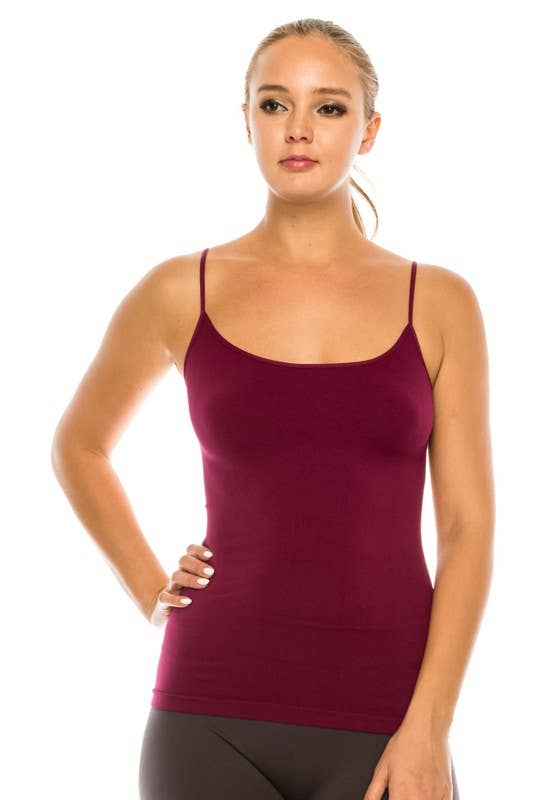 KurveShop – Top interior – Mulher por atacado – KURVE BASIC SEM COSTURA LONGA CAMI (16" COMPRIMENTO)85