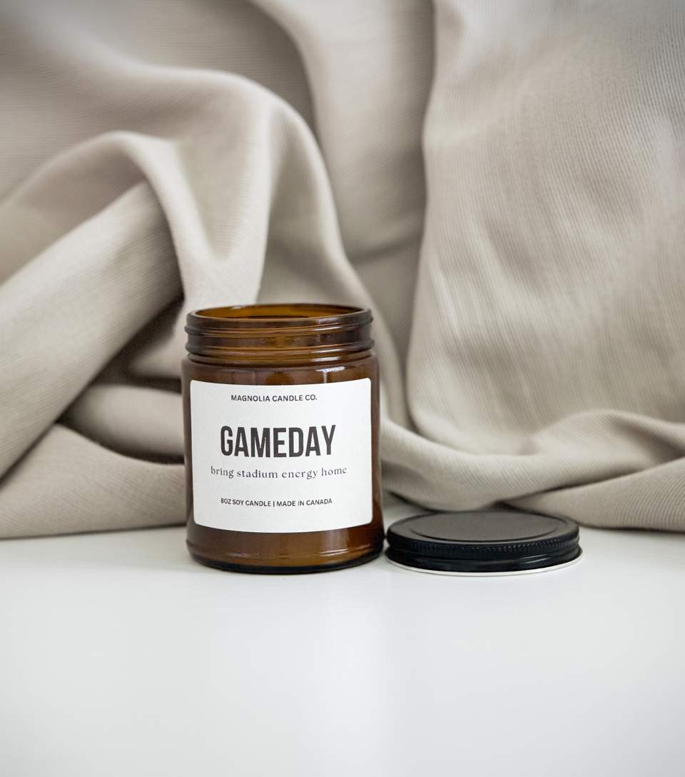 Magnolia Candle Company - Wholesale Jar/Filled Candle - GAMEDAY Soy Wax Candle | 8oz0