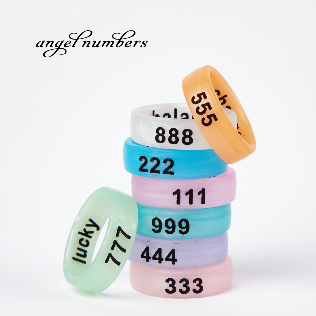 Flip Rings - Wholesale Band/Stacked Ring - Flip Reversible Angel Numbers Collection1