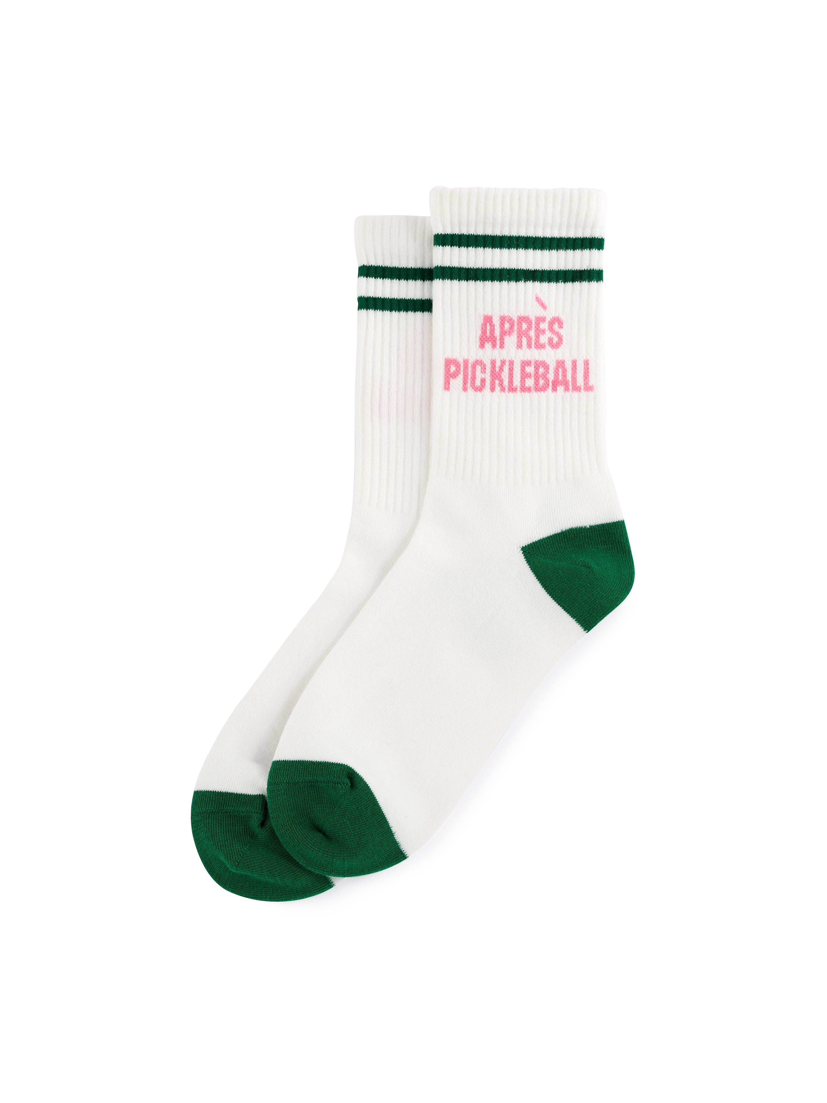 Shiraleah - Wholesale Socks - Women's - "APRÈS PICKLEBALL" SPORT SOCKS, WHITE