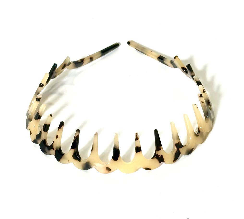 Ficcare – wholesale Fashion headband – women's – Ella Teeth Headband Italian Acetate7