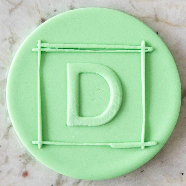 D Letra Quadro PopUp Embosser Cookie Biscuit Selo Pathers Day por atacado de Cut Bake Stamp