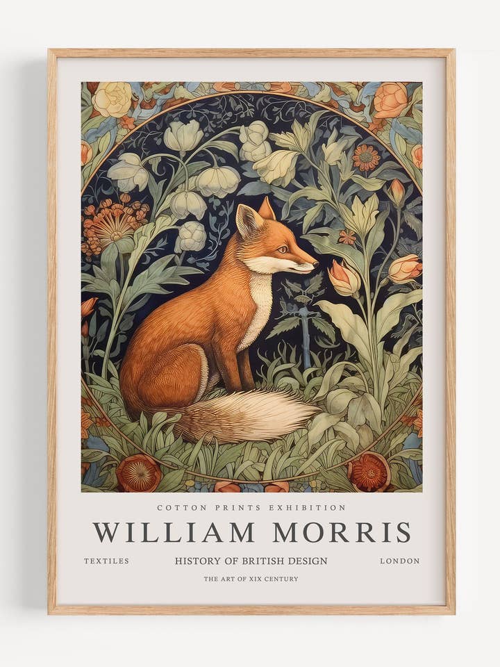 William Morris Fox I53-25 for wholesale by Peardrop Prints