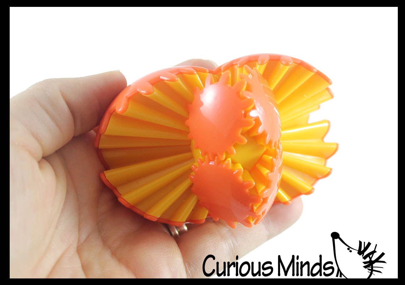 Curious Minds Toys - Wholesale Fidget Toy - Kids - 1  Gear Ball Fidget - Rotating and Spinning Spinner Stress S8