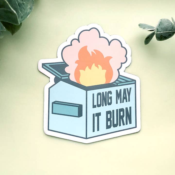 Alum and Ink – Engroshandel Magnet – Længe Må Det Brænde Dumpster Fire Magnet3