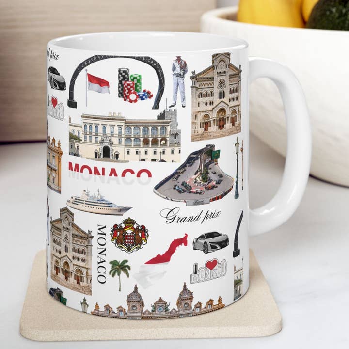 Mug à motif Monaco pour la vente par simply blessed shy