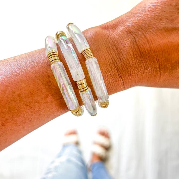 Savvy Bling - Wholesale Beaded Bracelet - Metallic Tube Bracelets42