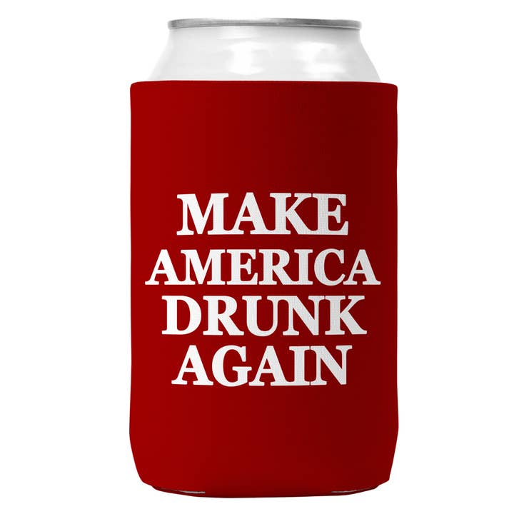 Wi-Wear - Wholesale Drink Huggers & Koozies - Make America Drunk Again Can Koozie Cooler for 12oz Cans