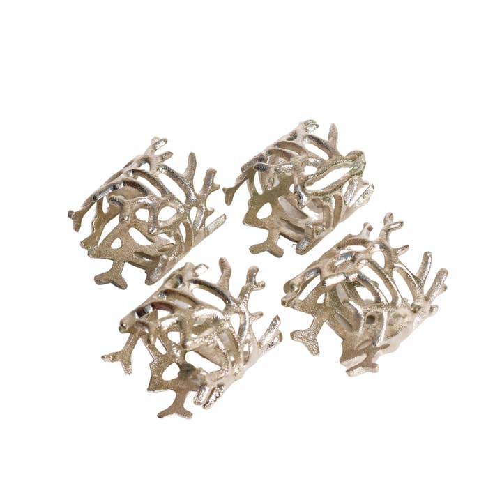 ThinggCo. - Wholesale Napkin Ring - Intricate Web Napkin Rings (Pack of 4)4