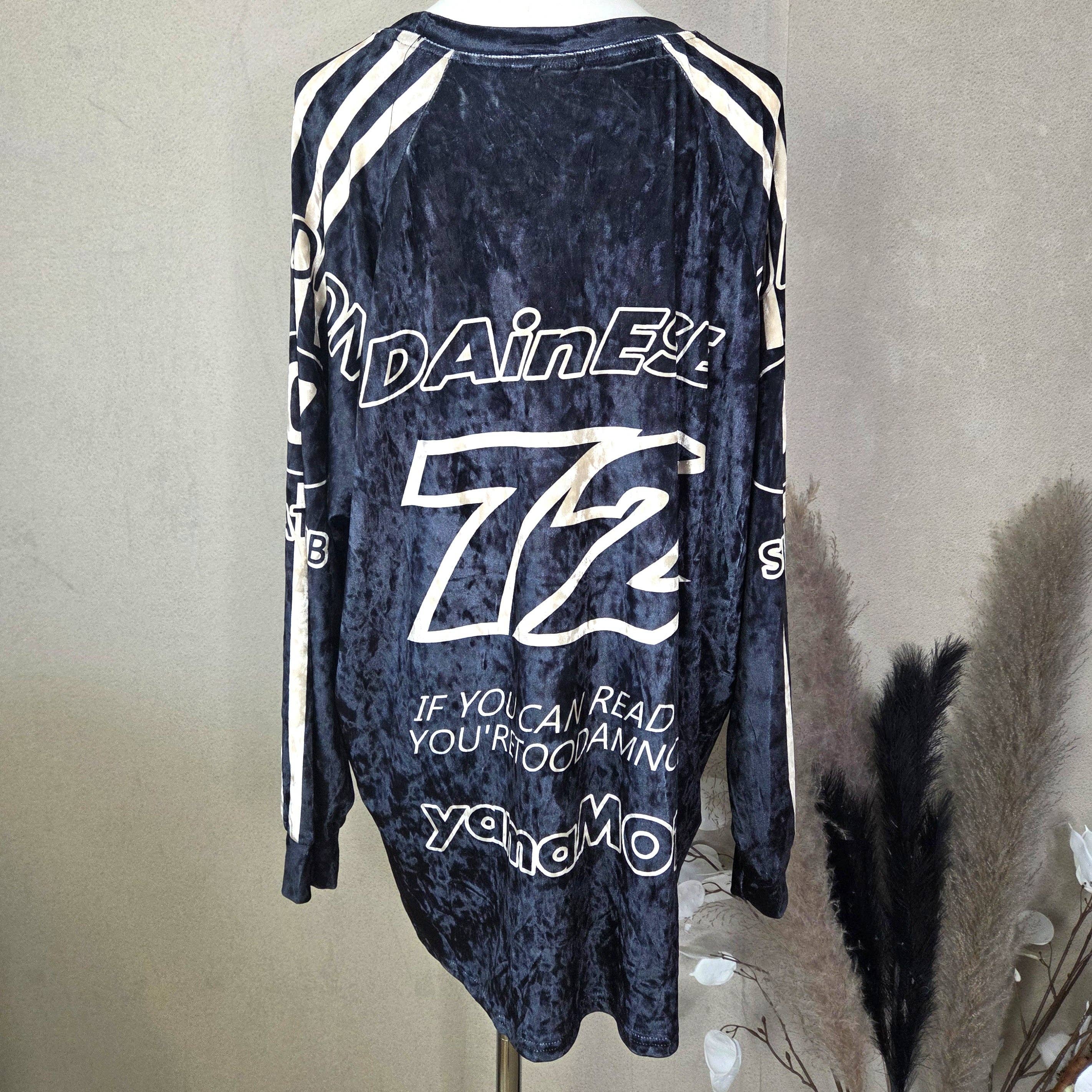 Tempest Designs – wholesale Tunic – Women’s – Long line crushed velour stretch fabric racer theme top/dress (M-L)1