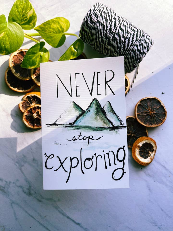 Nunca pare de explorar o cartão de saudação por atacado de Monellisa