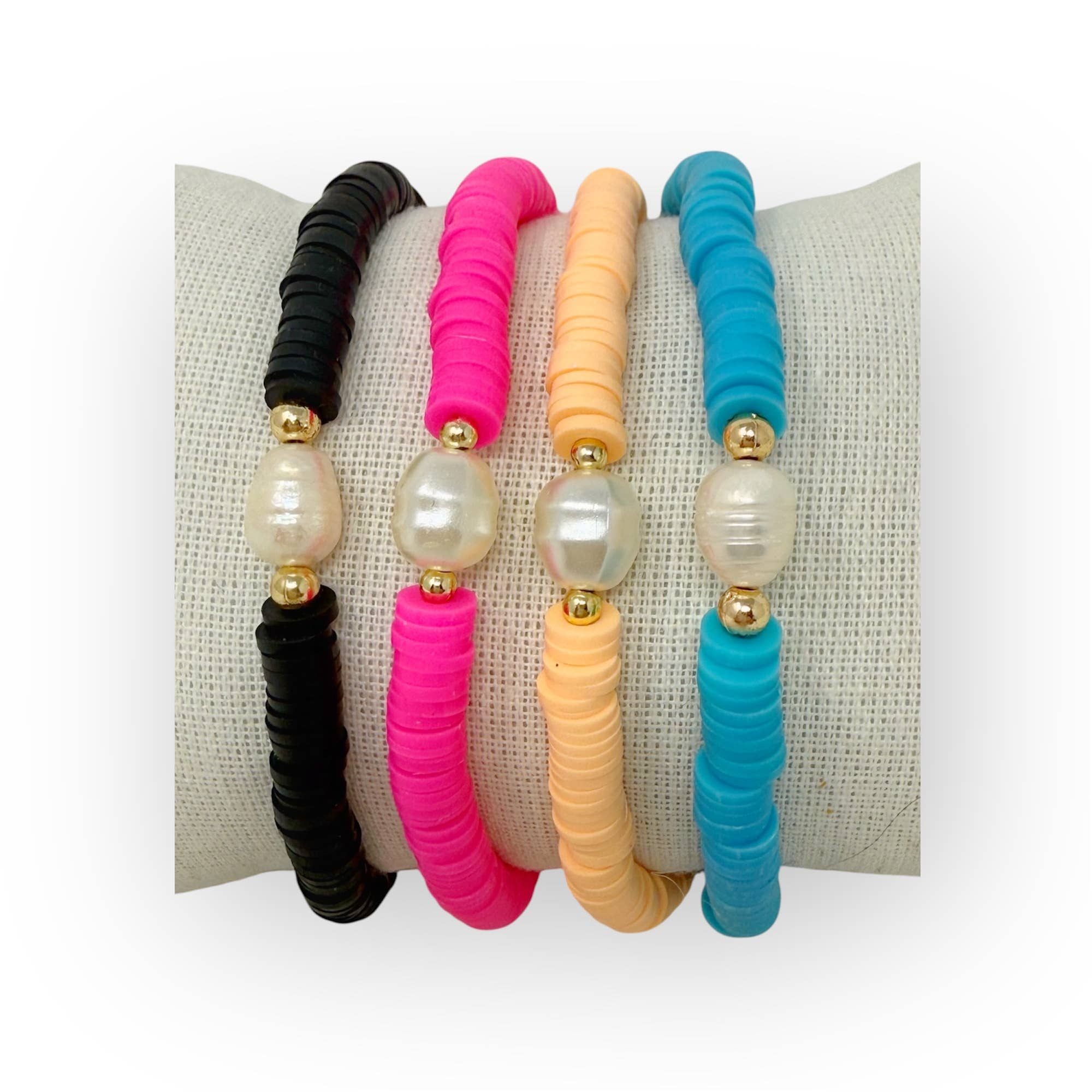 Nai Gifts - Wholesale Prayer Beads Bracelet - Pearl Heishi Bead Bracelet 0