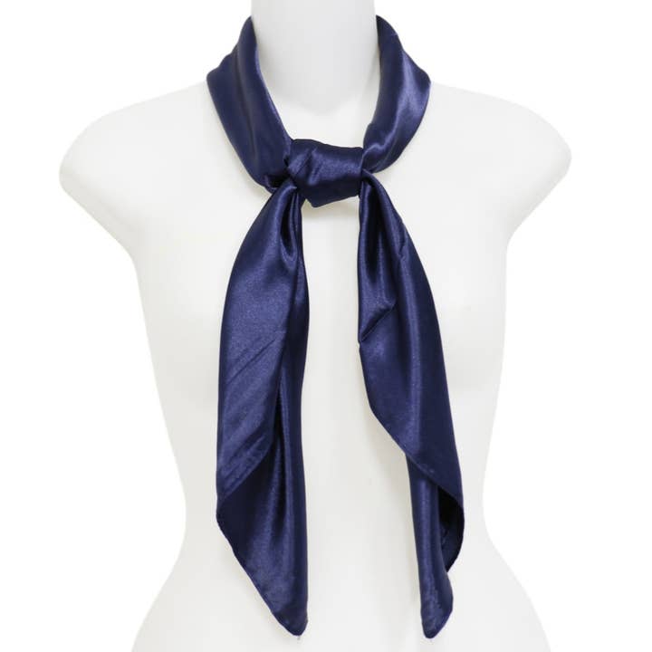 TAPA fashion - Wholesale Scarf – Women's - Satin Scarf Plain ST327B (12PC)34
