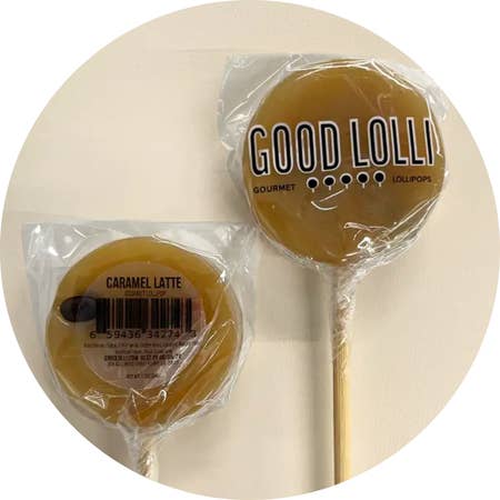 CARAMEL LATTE LOLLIPOP for wholesale by Good Lolli