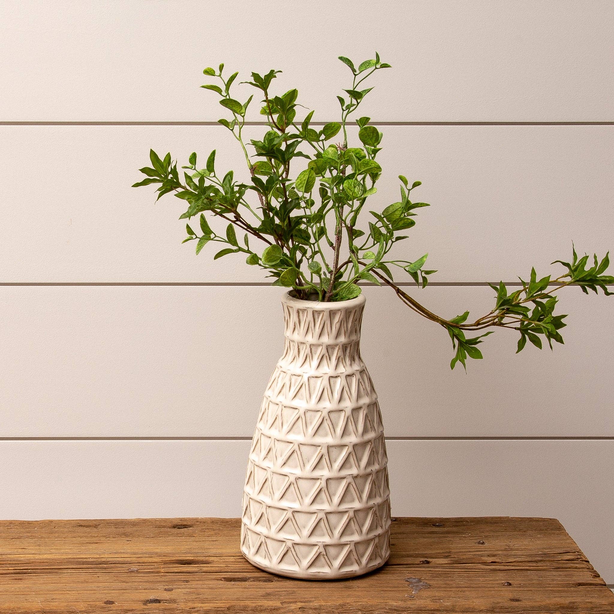 Audrey's Home & Gift - Wholesale Vase - Cream Reactive Glaze Vase, Lg (PC)