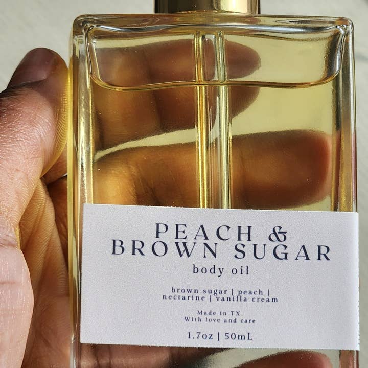 porter + rose - Wholesale Bath/Body Oil - Peach & Brown Sugar Body Oil5