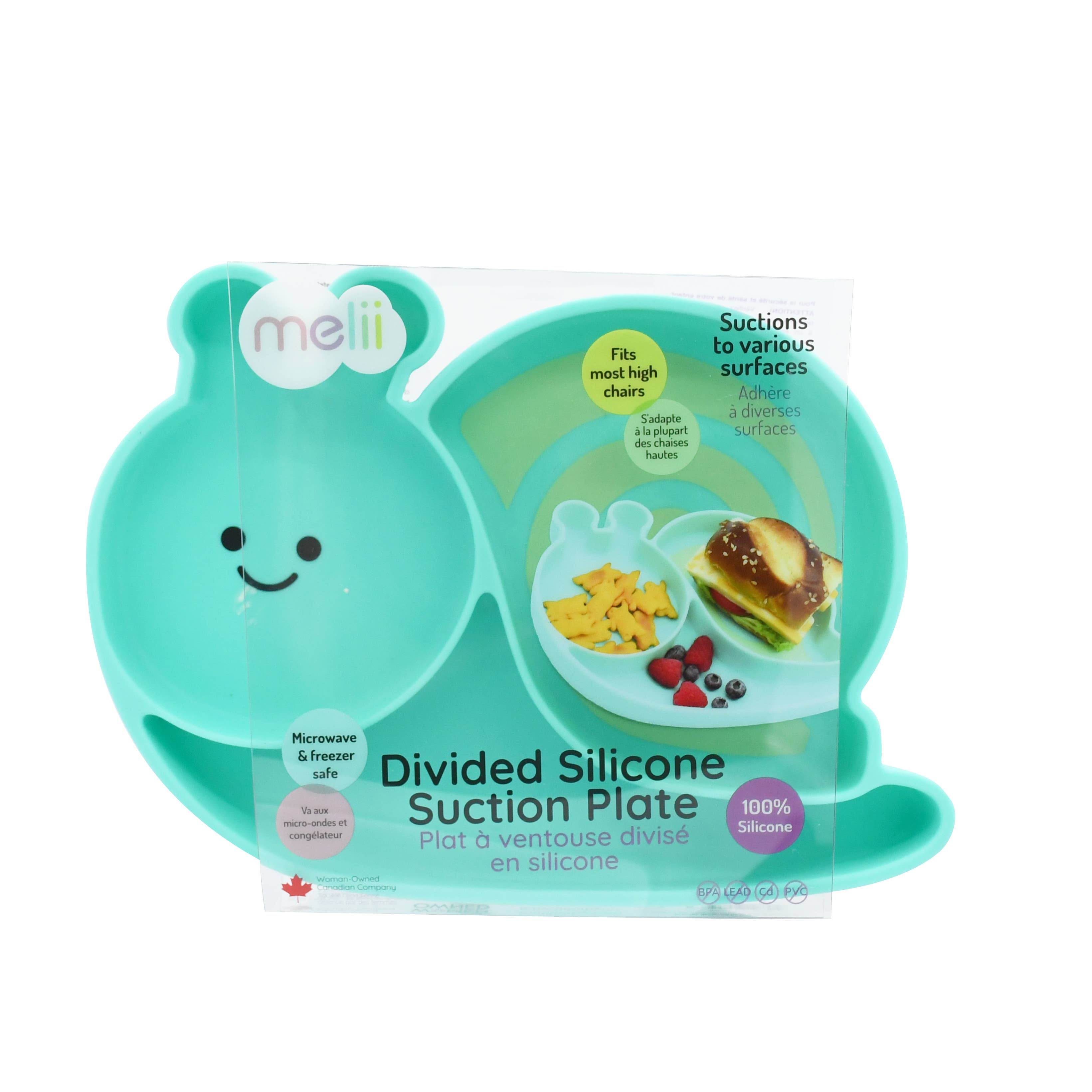 melii - Vente Assiette – enfant et bébé - Assiette à ventouse divisée en silicone26