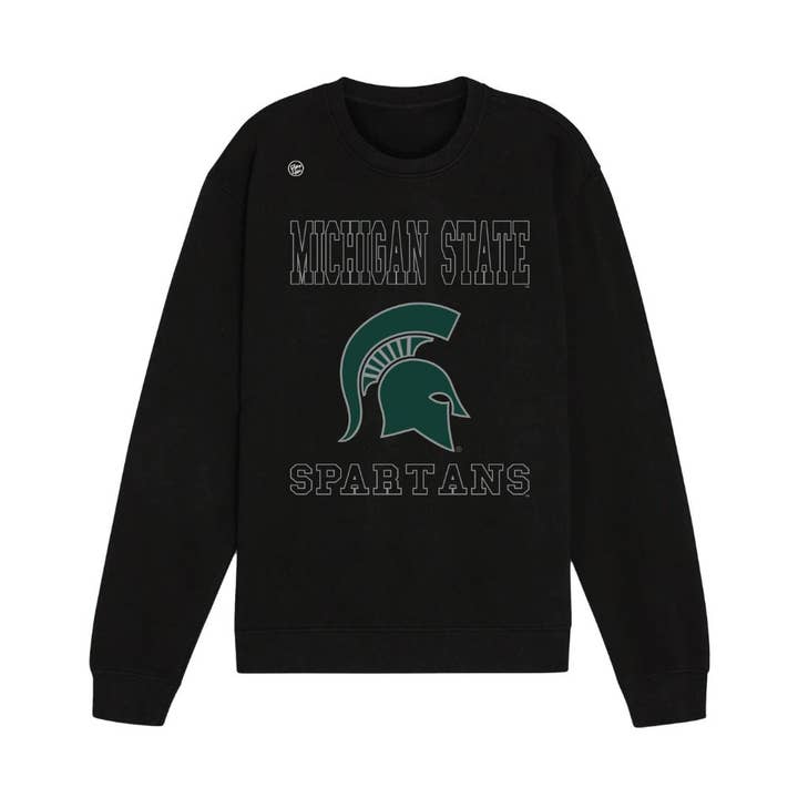 Camisola de Algodão com Gola Redonda dos Michigan State Spartans para Homens por atacado de Dyme Lyfe