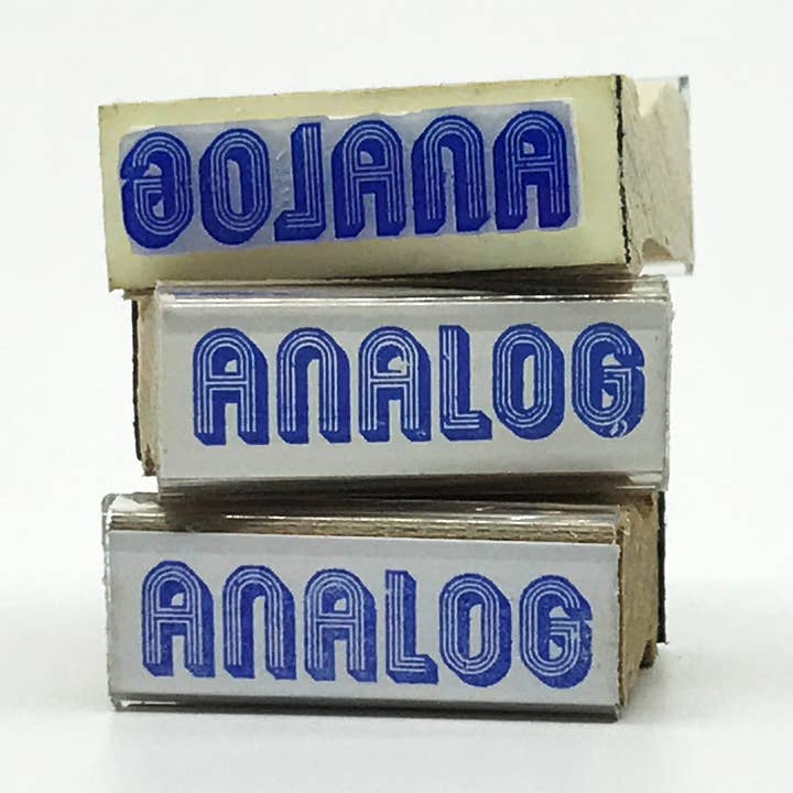 The Portland Stamp Company – wholesale Rubber/decorative stamp – Analog Wooden Handle Rubber Stamp0