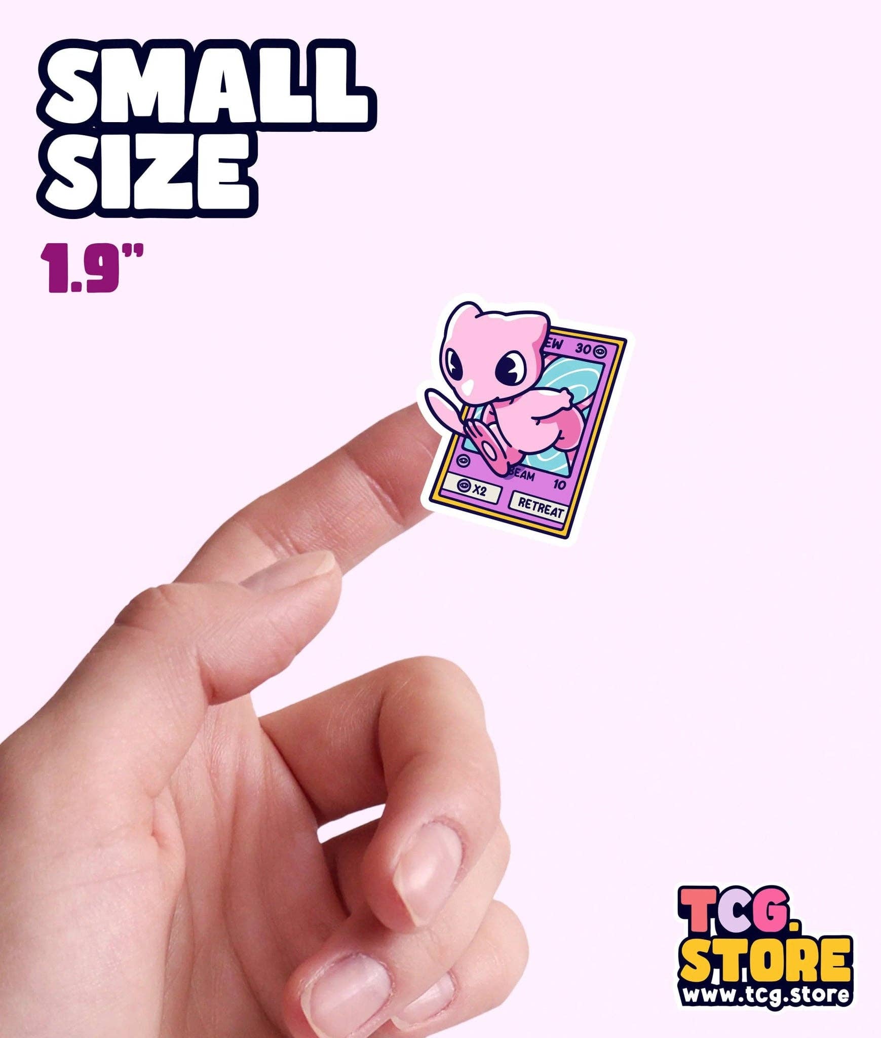 TCG.Store - TCGDOTSTORE - Wholesale Sticker - Mew Pokémon Sticker0