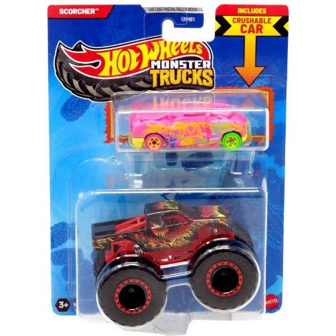 Empire Discount - Wholesale Toy Car/Truck - Kids - Mattel Hot Wheels Monster Truck 1:64 with Crushable Car6