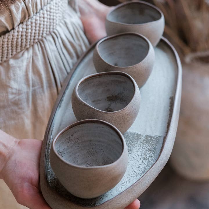 LAIMA CERAMICS (SIA Radosa Apvieniba Spares) - Wholesale Dinner Plate - Stone Collection DUNE Serving Plates — handmade organic2