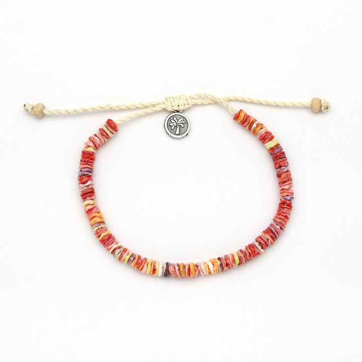 Pineapple Island - Venta al por mayor Pulsera tobillera - Tobillera Ahiki Natural Bead, tobillera de playa de Pineapple Island