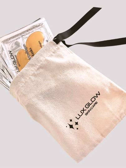 Lux Glow Oogmaskers Cadeauzakje (10 Paar) in Aangepaste Cadeautas voor wholesale door Lux Glow Skin Care