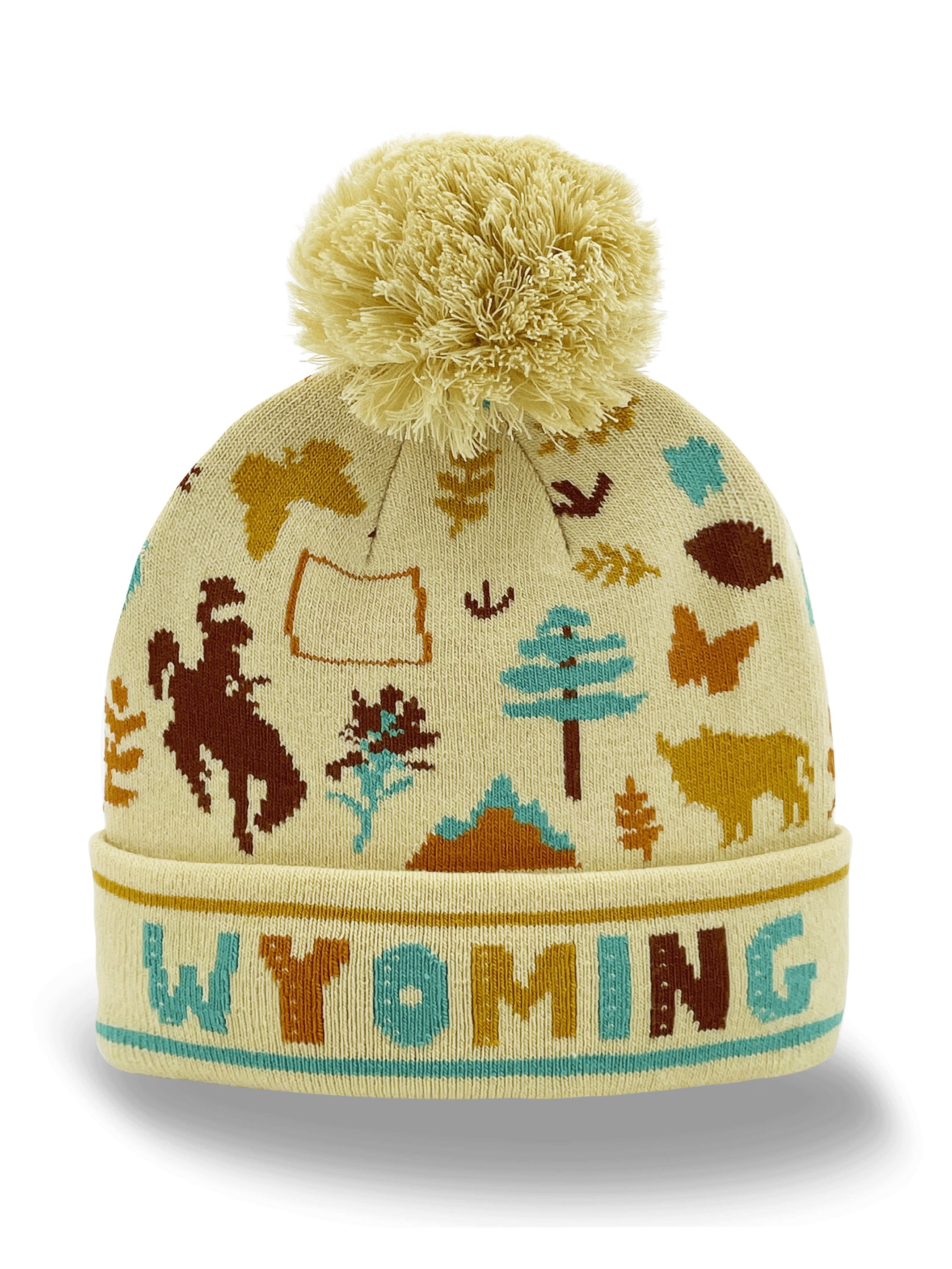 Northern Icons Creations INC - Wholesale Beanie - Unisex - WYOMING STATE ICON BEANIE1