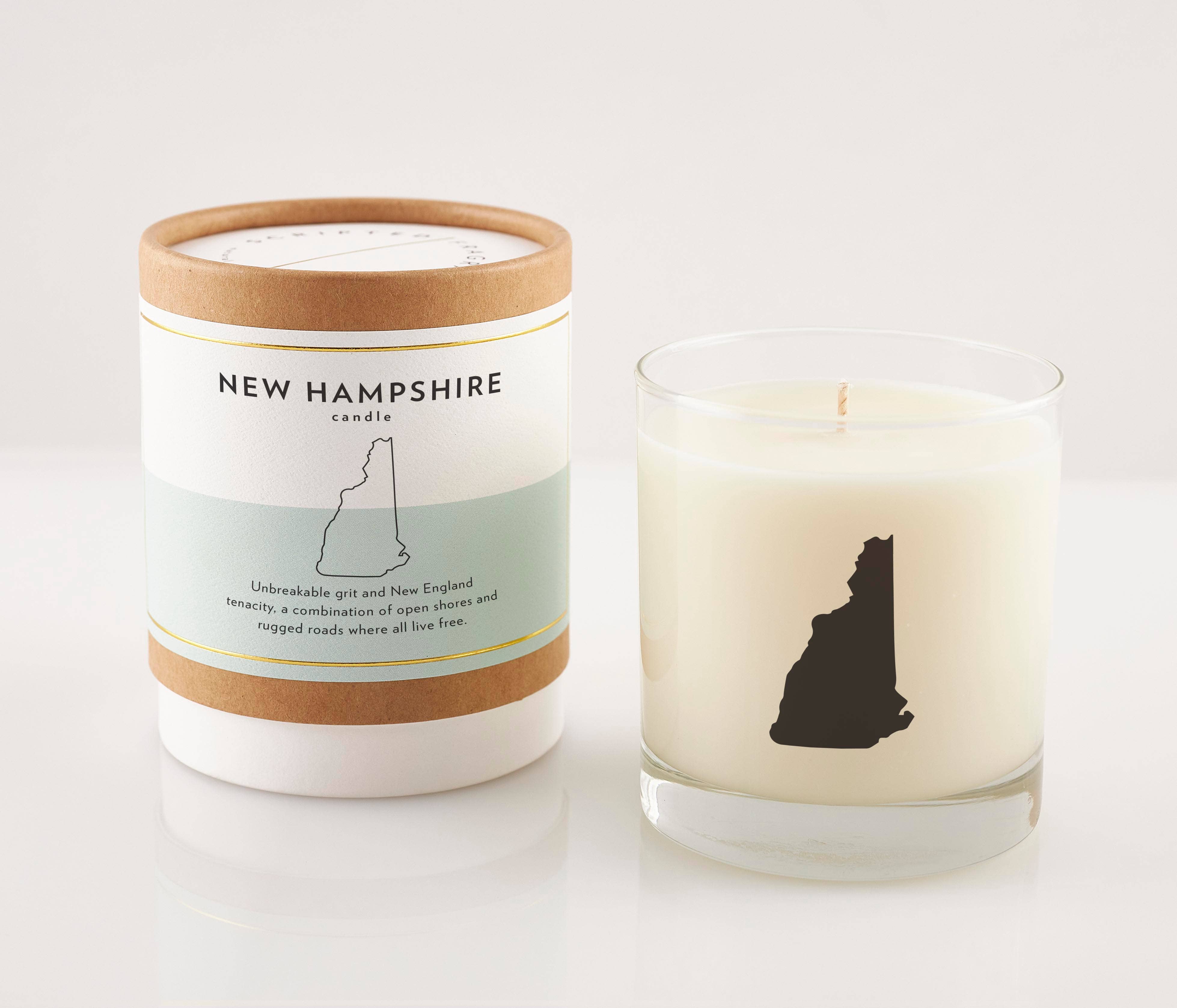 Scripted Fragrance – wholesale Jar/filled candle – New Hampshire State Soy Candle0