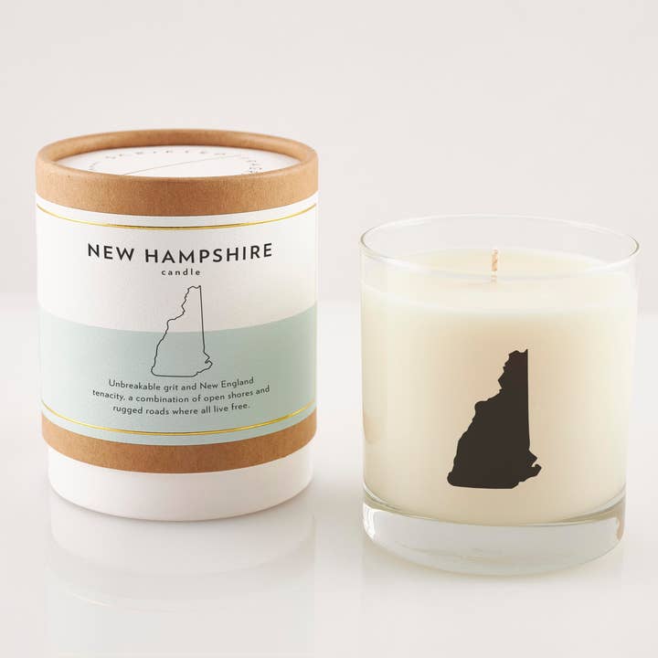 Scripted Fragrance - Vendita all'ingrosso Candela in vasetto - Candela alla soia dello stato del New Hampshire