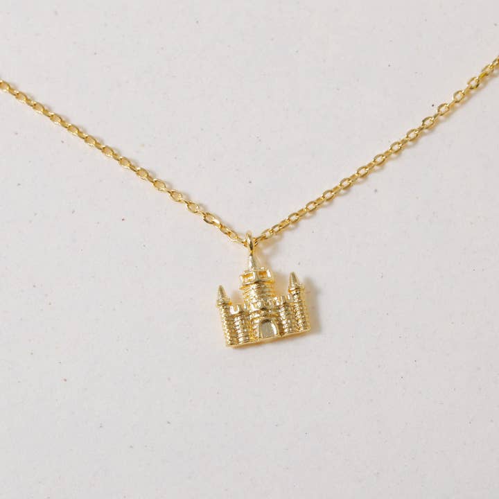INKI STUDIO - Wholesale Pendant/Charm Necklace - Castle on the Neck, Necklace1