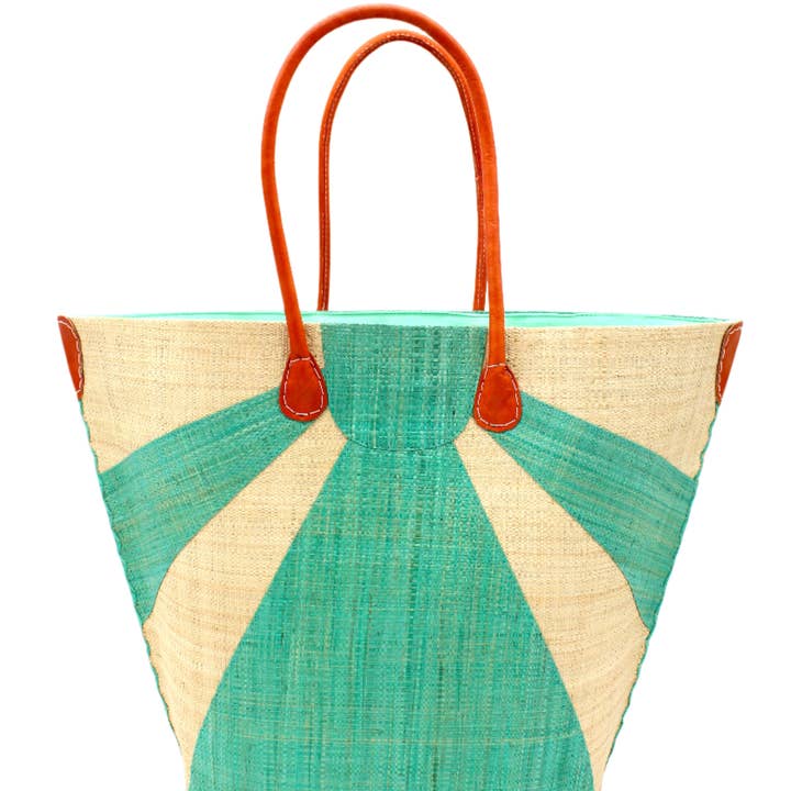 Shebobo - Wholesale Tote Bag - Women's - Sunburst Large Straw Tote Bag