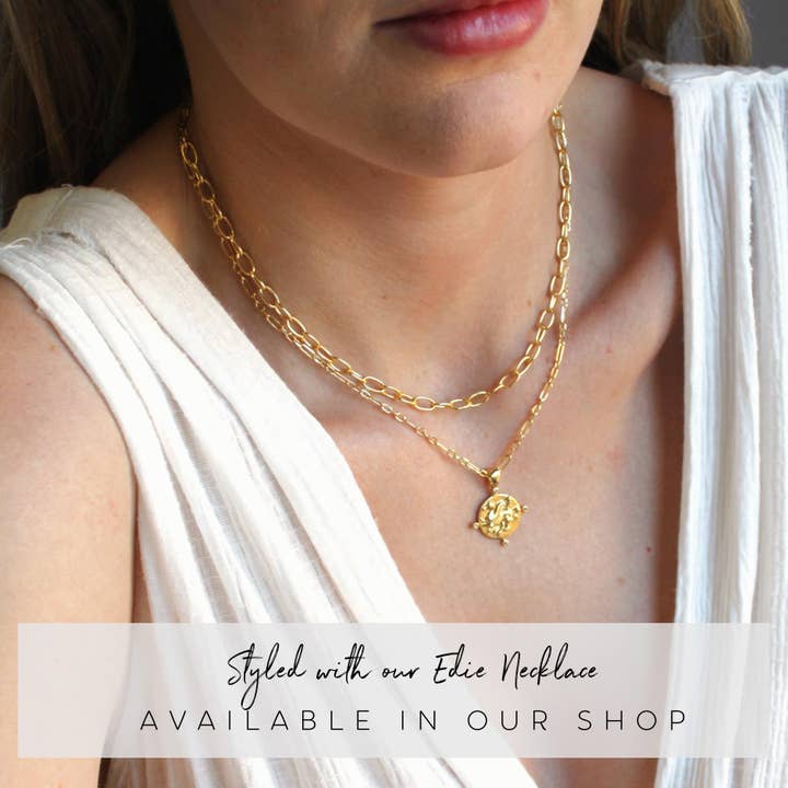 The Silver Wren – Großhandel Kette mit Anhänger/Charm – Halskette mit goldenem Münzanhänger Pegasus1