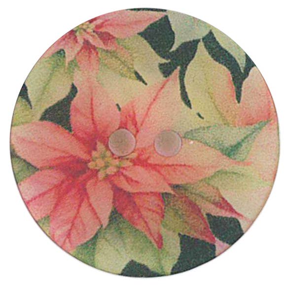 MATTE TRANSPARENT BUTTON PRINTED CHRISTMAS - MODEL 11 for wholesale by NEMARK