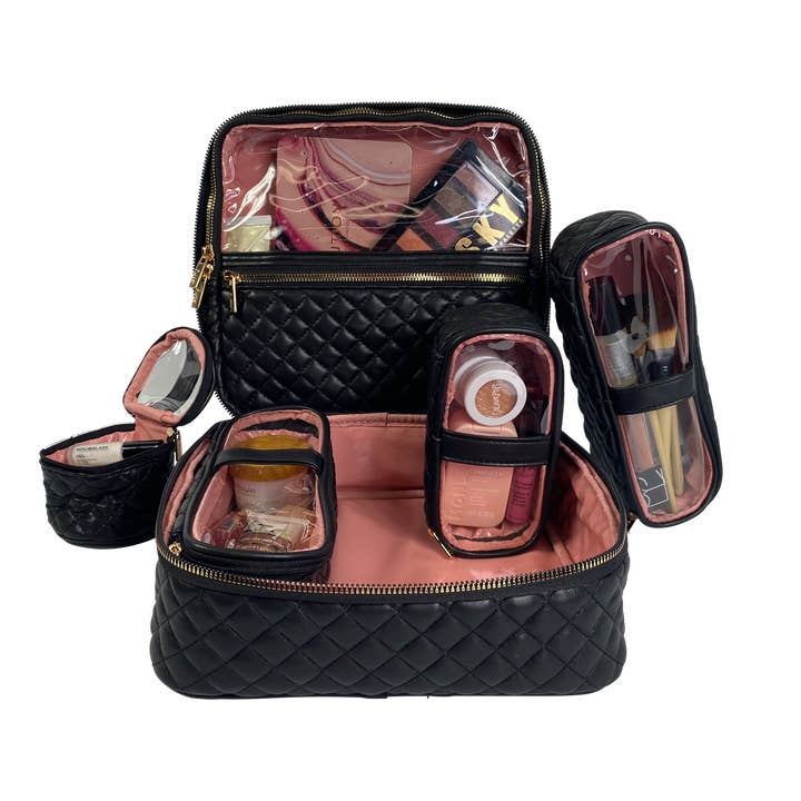 PurseN (new) - Wholesale Makeup/Cosmetic Bag - Mini Diva Makeup Case - Timeless Quilted1