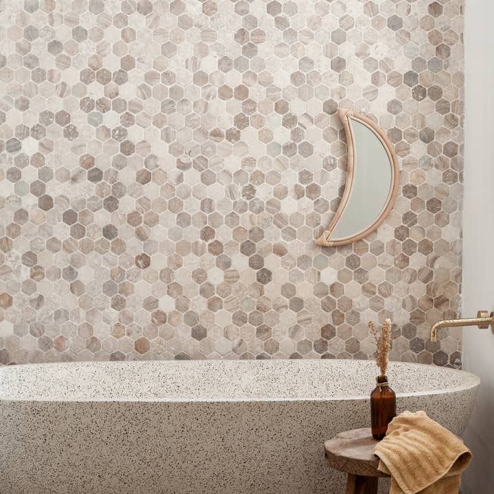 Village Thrive – wholesale Wall mirror – Luna Rattan Mirror1