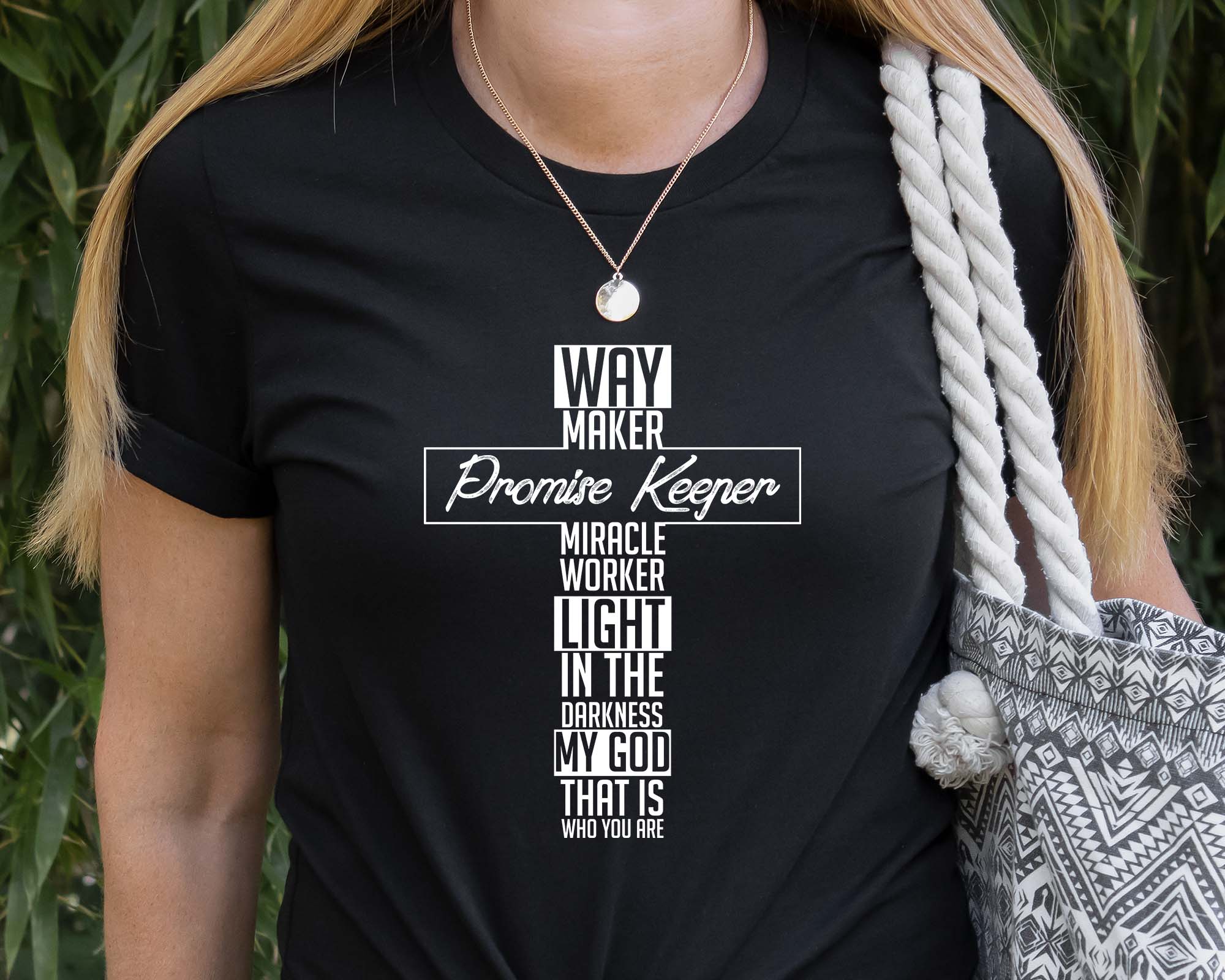 Daily Prints - Wholesale Screen Printed T-Shirt - Women's - Waymaker Promise Keeper Christian Tee2