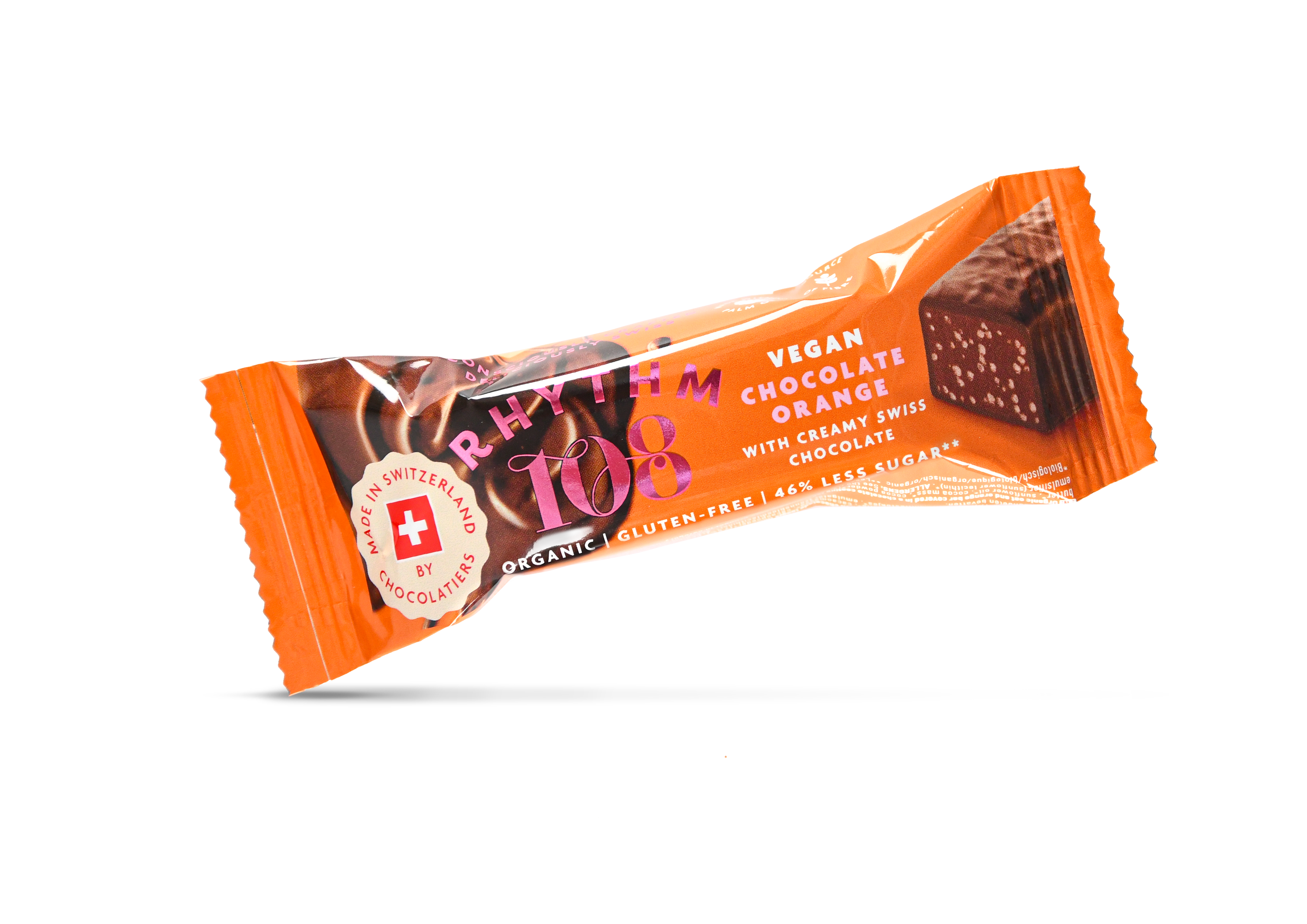 Rhythm108 - Wholesale Chocolate Bar - Vegan Chocolate Orange Bar with M'lk Chocolate 33g1