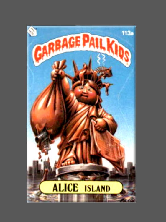 VUILNISBAK KIDS, Alice, Magneet, Knop, Vrijheidsbeeld voor wholesale door Ba Ba Buttons