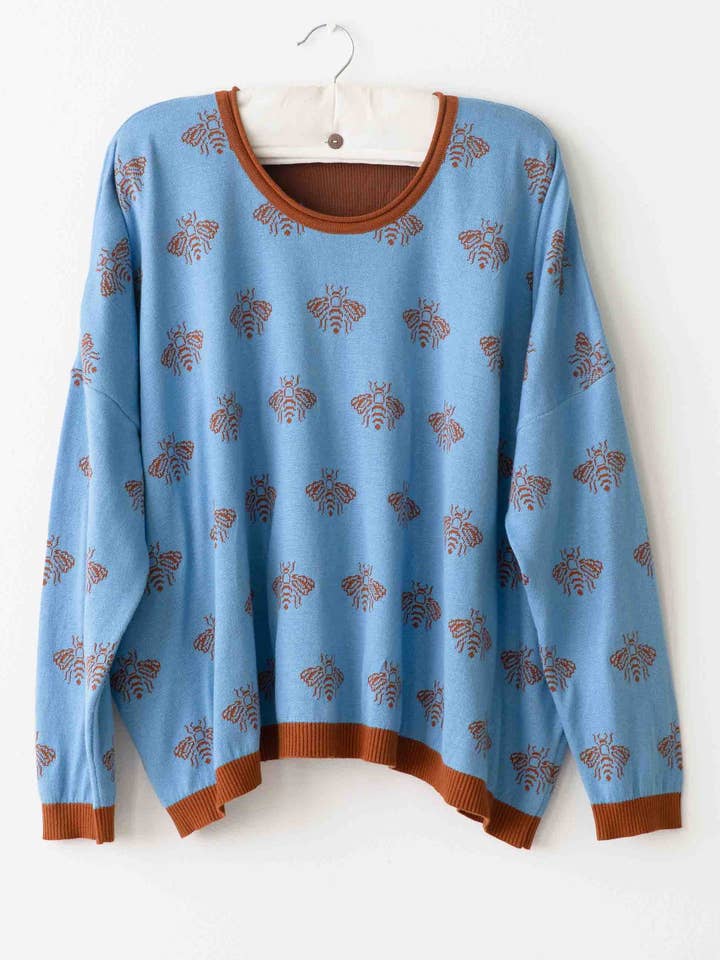 Lazybones - Wholesale Knitted jumper – Women′s - Anouk Jumper Bees *organic cotton