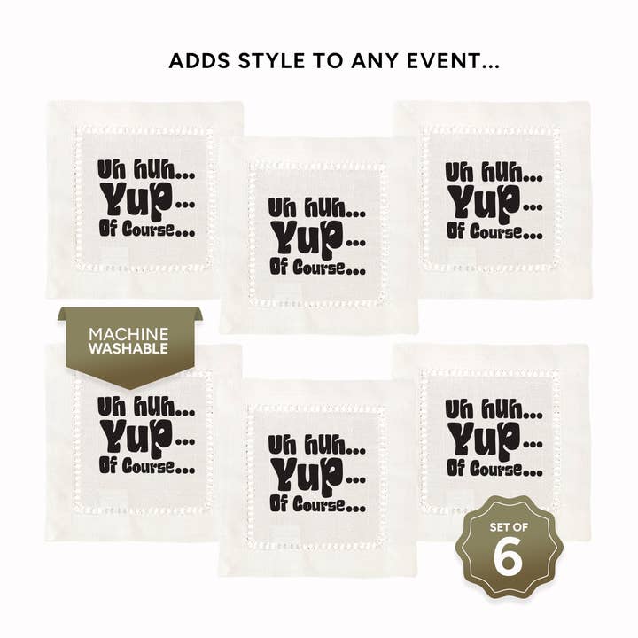Jolitee - Wholesale Dinner & Cloth Napkin - Yup Hemstitch Napkins5
