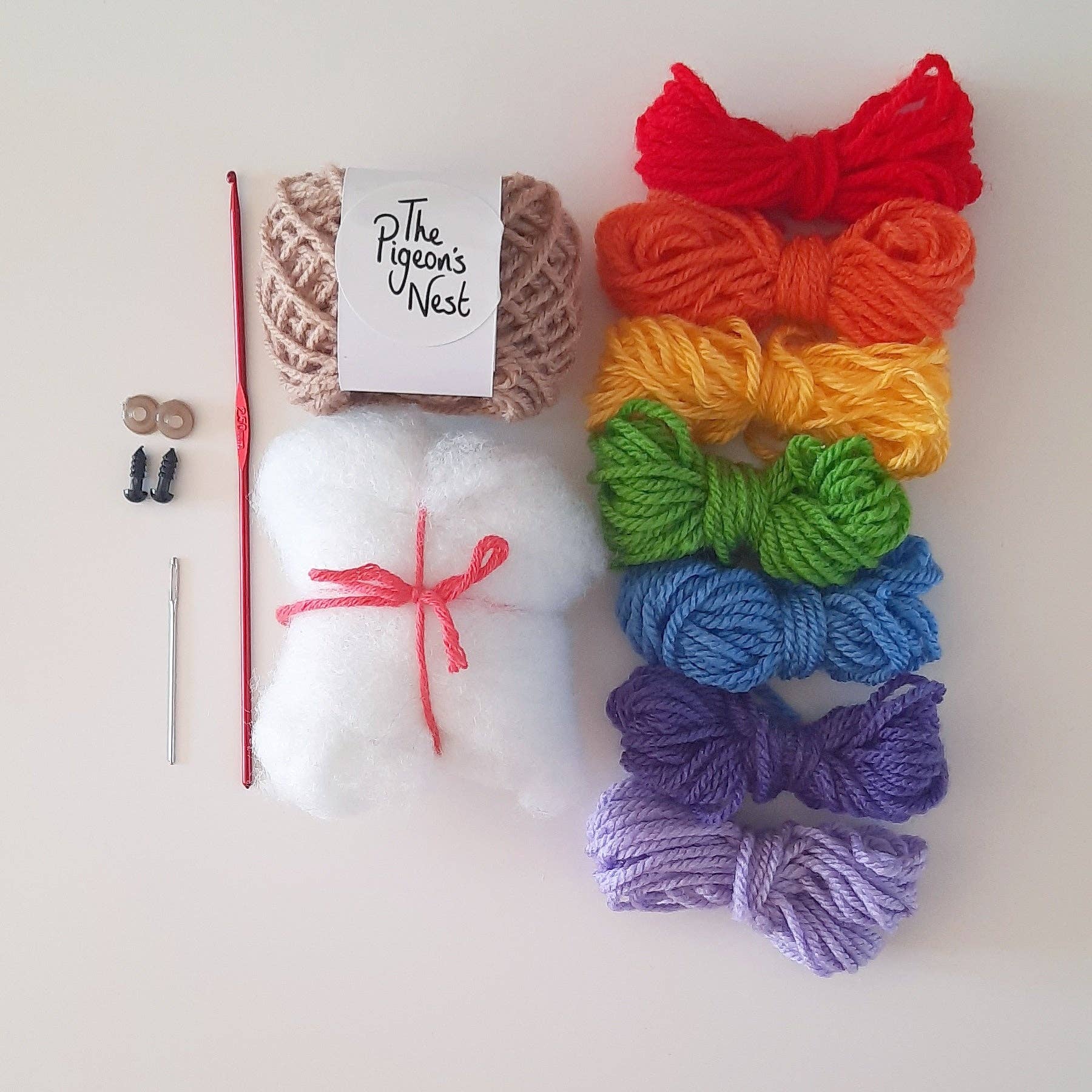 The Pigeon's Nest – Artigos de tricô/crochê por atacado – Kit de Croché Caracol Arco-Íris | Kit de Croché Amigurumi4