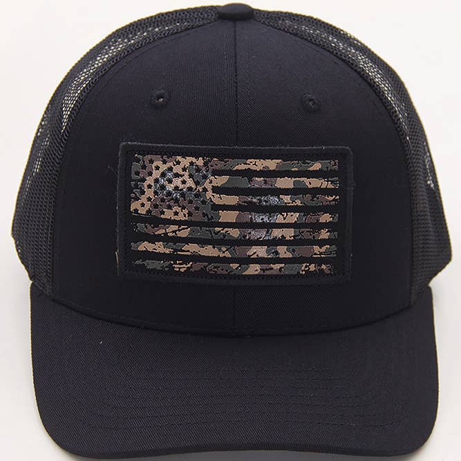 Hana - Wholesale Truckerpet - Dames - Vlag, platte patch met UV-print, mesh-achterkant, balpet met Amerikaanse vlag6
