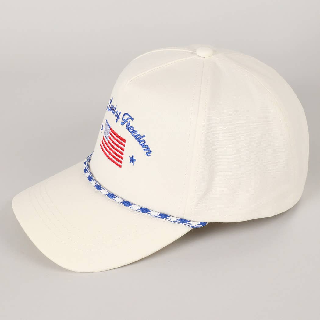 Fashion City - Wholesale Trucker Hat - Unisex - The Land of Freedom Flag Embroidered Trucker Hat16