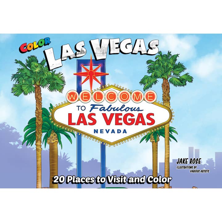 Color Las Vegas coloring guidebook for wholesale by Color Our Town